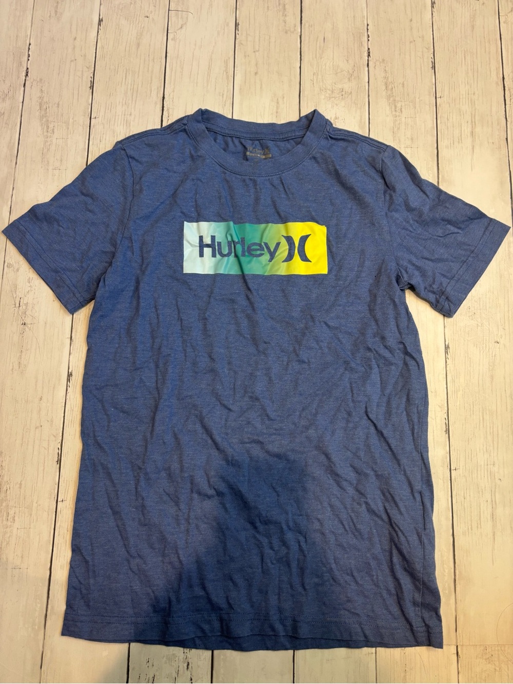Hurley Boy’s Blue Logo Graphic Tee